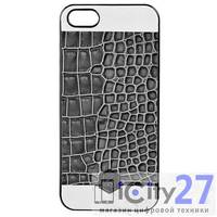 Чехол для iPhone 5 SLG Italian R.Crocodile Leather Case Grey