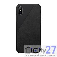 Чехол для iPhone X/XS Native Union Clic Canvas Black