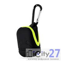 Чехол для наушников Apple AirPods Dixico Silicone Case Black/Flash Green