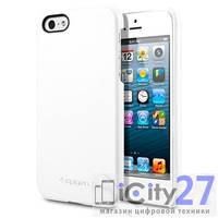 Чехол для iPhone 5 SGP Leather Pouch Crumena White