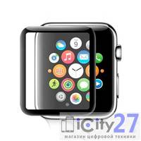 Защитное стекло для Apple Watch 42mm COTEetCI 4D Glass Series Black Frame