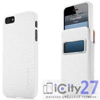 Чехол для iPhone 5 Capdase ID Pocket Value et Xpose Dot+Polka XL White