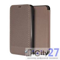 Чехол для iPhone XS Max BMW Signature Perforated Leather Booktype Brown