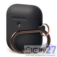 Чехол для наушников Apple AirPods Wireless Elago Hang case Dark Gray
