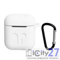 Чехол для наушников Apple AirPods Dixico Silicone Case White