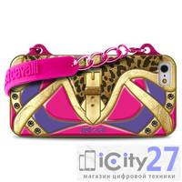 Чехол для iPhone 5/5S Just Cavalli Country Clutch Cover Pink
