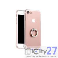 Чехол для iPhone 8/7 Hoco Metal Finger Holder Silver