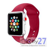 Ремешок для Apple Watch 38/40 mm Dixico Silicone Sport Band Old Red