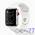 Apple Watch Series 3, 42 mm Silver Stainless Steel Case, White Sport Band